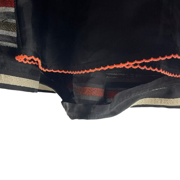 Anthropologie HD in Paris Striped Pleated Flare Skater Skirt Size 0 - Picture 3 of 9